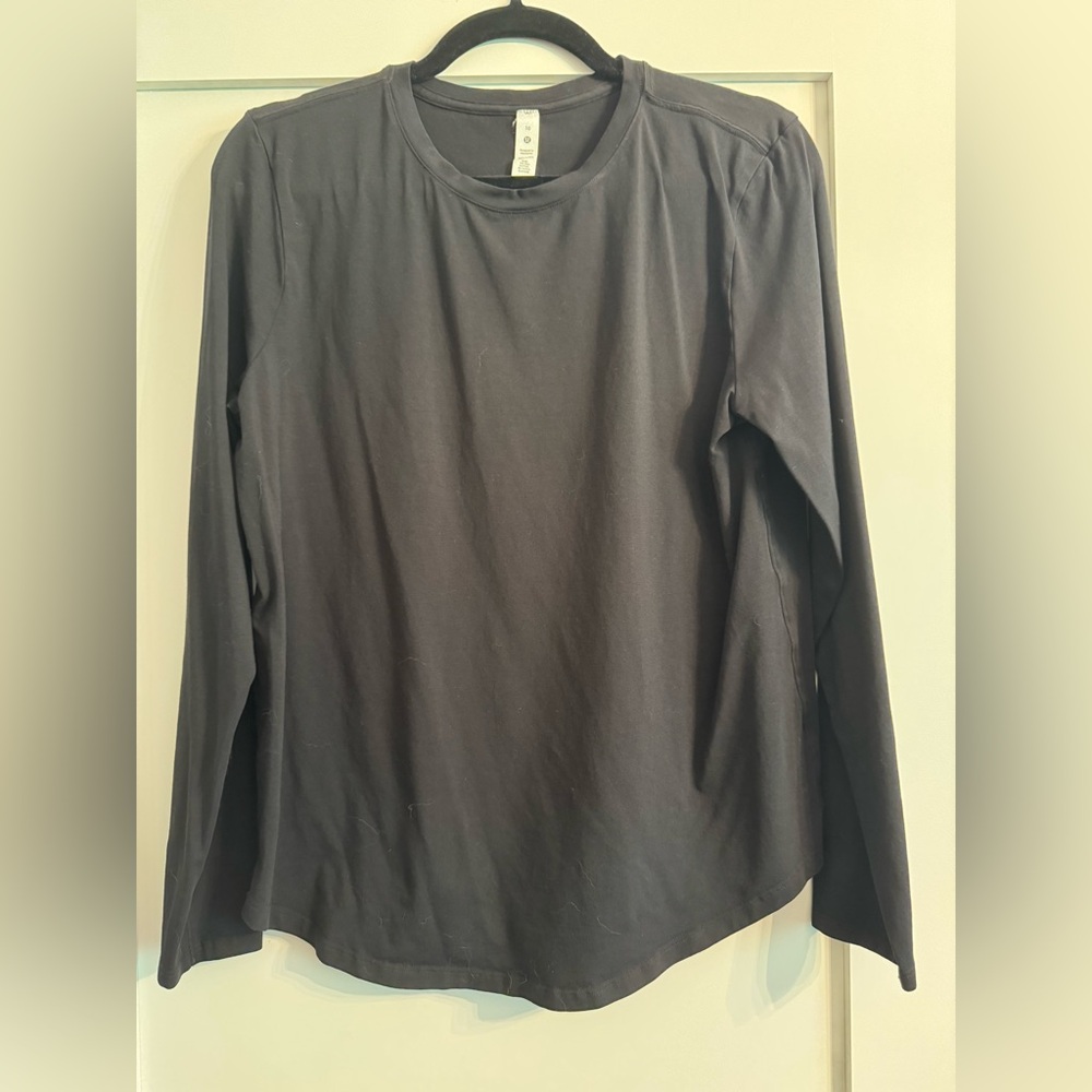 Lululemon Women’s Love Long Sleeve Shirt in black size 10